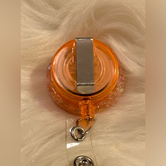 Hand crafted badge reel with clip - Picture 3 of 3